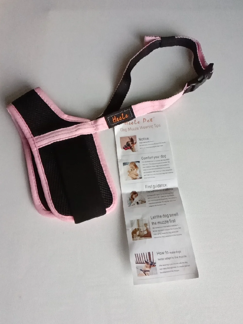 HEELE Dog 🐶 Soft Muzzle Pink 🩷 Size XL